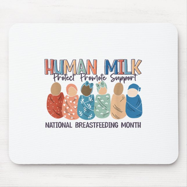 Tapis De Souris Human Milk Moms Milk S National Breastfeeding Mont (Devant)