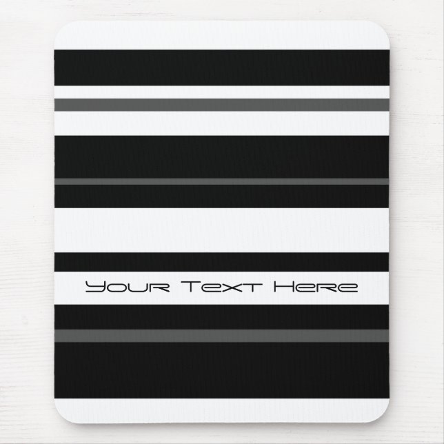 Tapis De Souris Humbug Stripe 'Your Text' mousepad vertical (Devant)