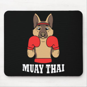Tapis De Souris Humour animal boxe thaïlandaise chien drôle Muay T