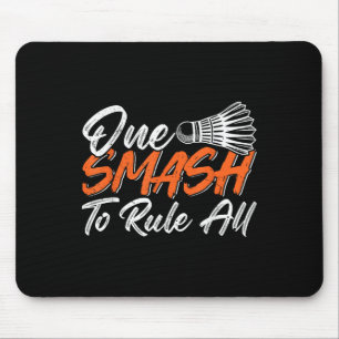Tapis De Souris Humour de badminton drôle Smash Navette Volant Spo