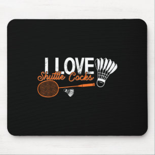 Tapis De Souris Humour de badminton drôle Smash Navette Volant Spo