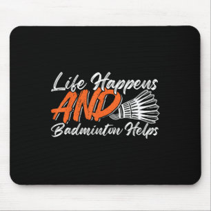 Tapis De Souris Humour de badminton drôle Smash Navette Volant Spo