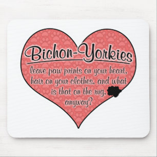 Tapis De Souris Humour de chien d'empreintes de pattes de