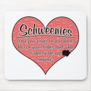 Tapis De Souris Humour de chien d'empreintes de pattes de
