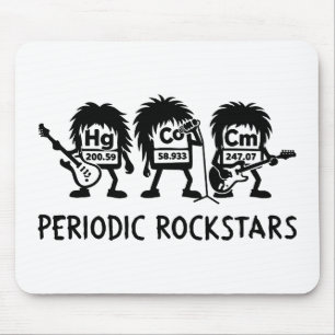 Tapis De Souris Humour de chimie des rockstars périodiques