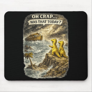 Tapis De Souris Humour de dinosaure chrétien Jésus conception de d