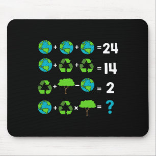 Tapis De Souris Humour De L'Enseignant Math Jour De La Terre Ordre