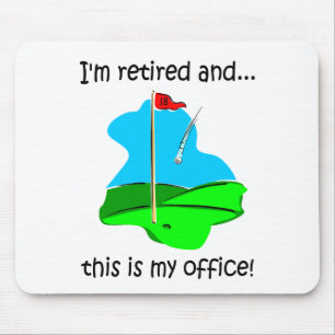 Tapis De Souris Humour de retraite pour des golfeurs