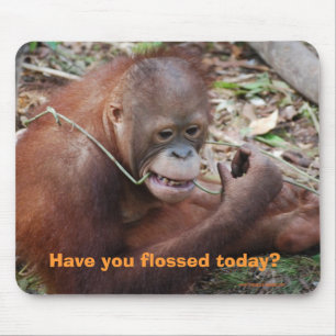 Tapis De Souris Humour de soins dentaires de dents de soie