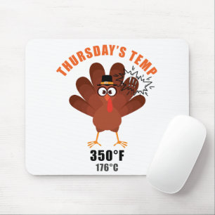 Tapis De Souris Humour de Thanksgiving Blague de dinde drôle