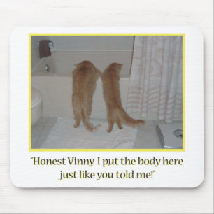 Tapis De Souris Humour des chats mafieux