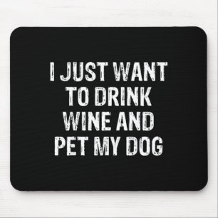 Tapis De Souris Humour Drôle Amateur de Chiens Mignon Animaux Amus
