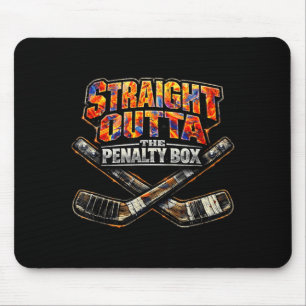 Tapis De Souris Humour Hockey sur glace directement de la cage de