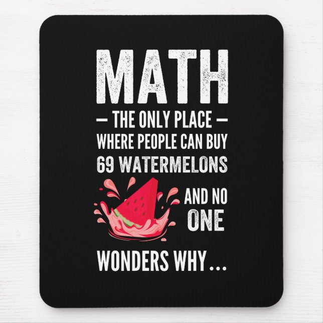 Tapis De Souris Humour mathématique (Devant)