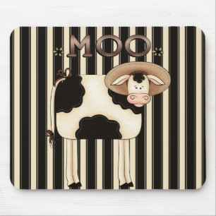 Tapis De Souris Humour Mousepad de vache à pays