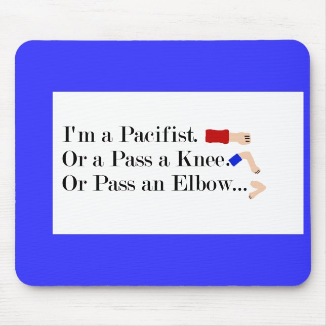 Tapis De Souris Humour pacifiste mixed martial art (Devant)