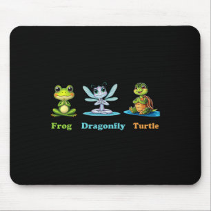 Tapis De Souris Humour politique subtil Grenouille libellule Yoga