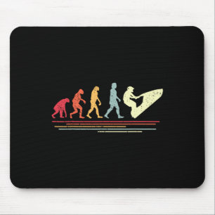 Tapis De Souris Humour Rétro sur le Jet Ski I Motomarine Vintage J