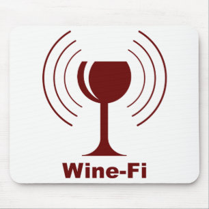 Tapis De Souris Humour Wine-fi