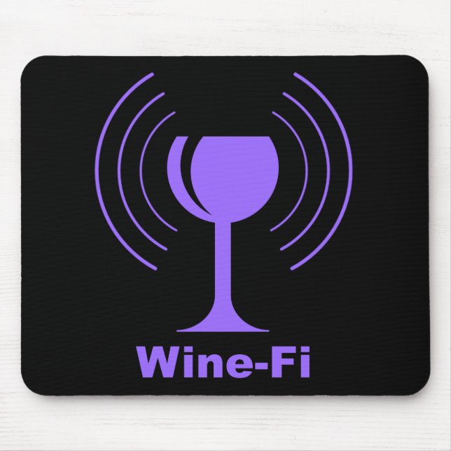 Tapis De Souris Humour Wine-fi (Devant)