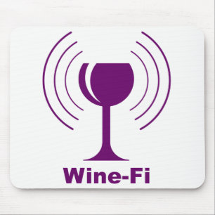 Tapis De Souris Humour Wine-fi