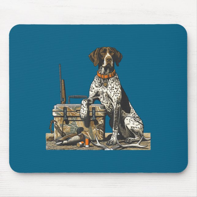 Tapis De Souris Hunting Dog Inter Bird Dog Duck Hunter Camo Retrie (Devant)