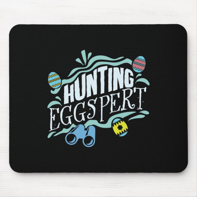 Tapis De Souris Hunting Eggspert Easter Bunny Egg  (Devant)