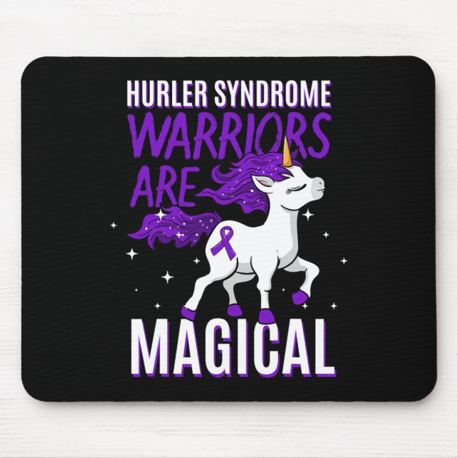 Tapis De Souris Hurler Syndrome Guerrier Sensibilisation Unicorne  (Devant)