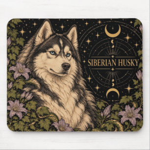 Tapis De Souris Husky sibérien, Art Tarot Starlit