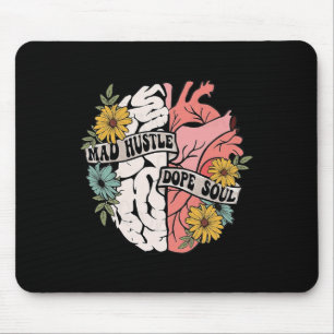 Tapis De Souris Hustle Drogue Soul Floral Cerveau Mentale