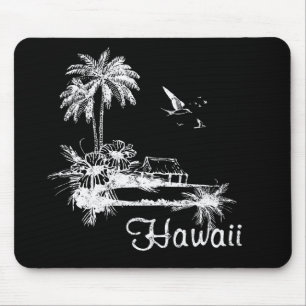 Tapis De Souris Hutte de plage d'Hawaï