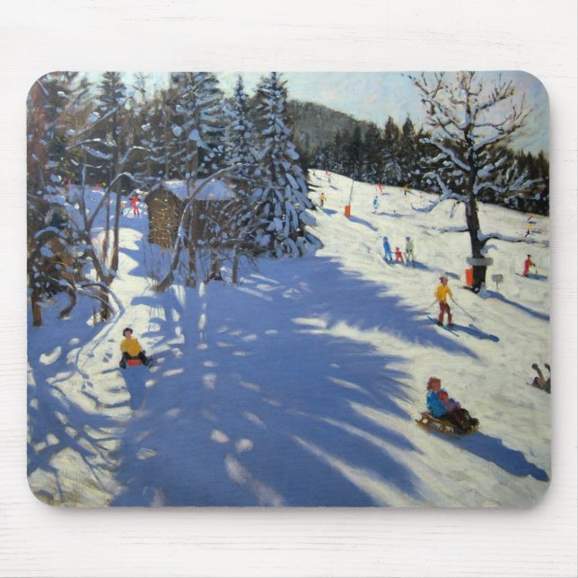 Tapis De Souris Hutte Morzine de montagne (Devant)