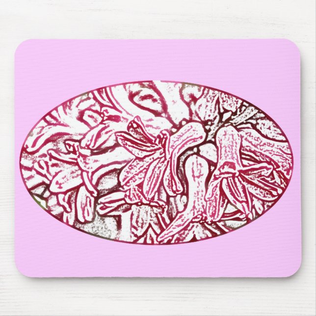 Tapis De Souris Hyacinth rose édité (Devant)