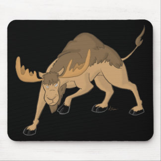 Tapis De Souris Hybride fâché Mousepad d'orignaux de chameau