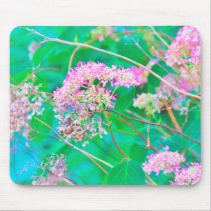 Tapis De Souris Hydrangeas Invincibelle Spirit Rose Chaud sur Aqua
