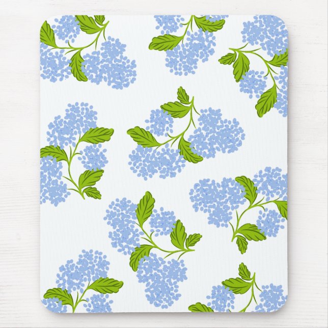 Tapis De Souris Hydrangée bleue Mousepad (Devant)
