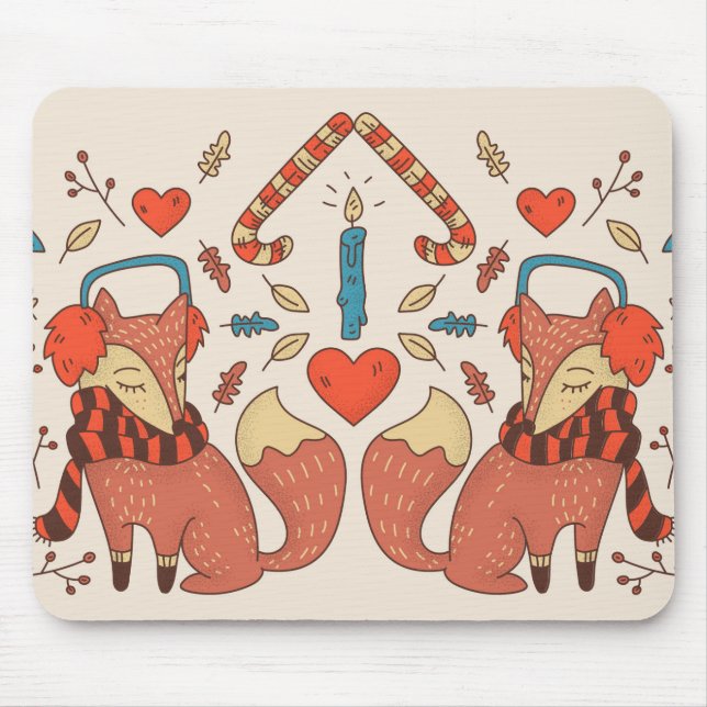 Tapis De Souris Hygee Christmas Fox (Devant)