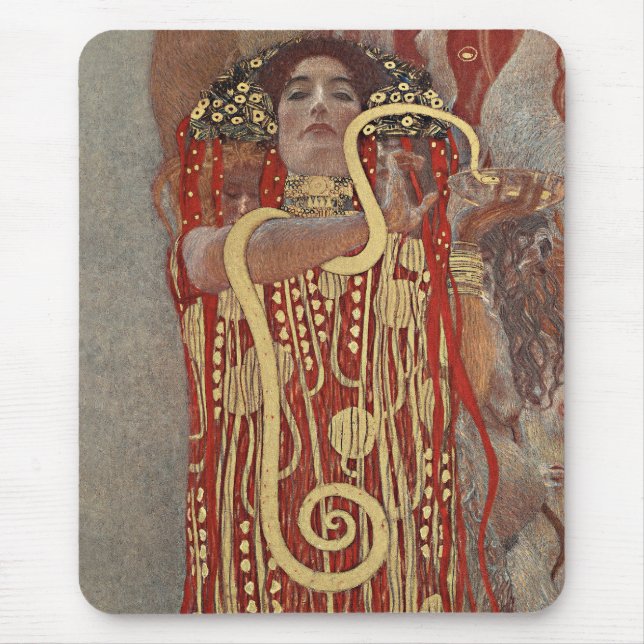 Tapis De Souris Hygieia par Gustav Klimt, Art Nouveau ancien (Devant)