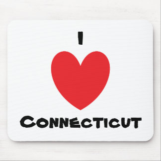 Tapis De Souris I coeur le Connecticut Mousepad