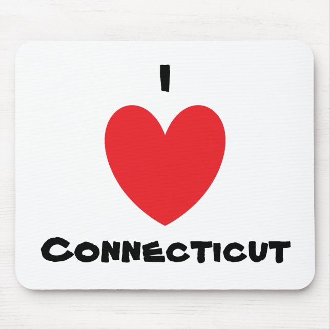 Tapis De Souris I coeur le Connecticut Mousepad (Devant)