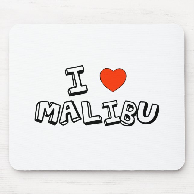 Tapis De Souris I coeur Malibu (Devant)