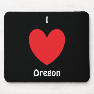 Tapis De Souris I coeur Orégon Mousepad
