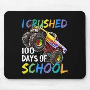 Tapis De Souris I Crushed 100 Days Of School Monster Truck Kids Bo