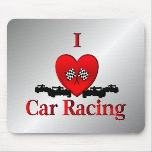 Tapis De Souris I Heart Car Racing