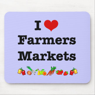 Tapis De Souris I Heart Farmers Marchés