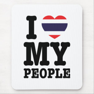 Tapis De Souris I Heart (Love) My Thai People