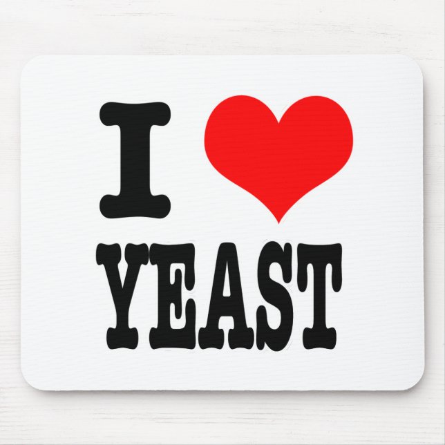 TAPIS DE SOURIS I HEART (LOVE) YEAST (Devant)