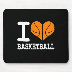 Tapis De Souris I Love Basketball Ball Sports Athlétisme Lover Cad
