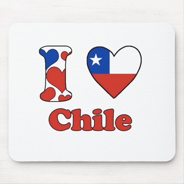 Tapis De Souris I love Chile (Devant)