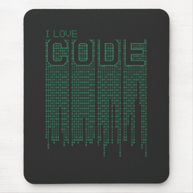 Tapis De Souris I Love Code (Devant)